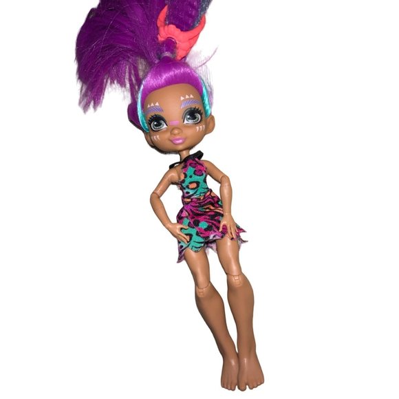 Mattel Cave Club Roaralai 8" Prehistoric Fashion Doll Purple Blue Ha - Picture 1 of 11